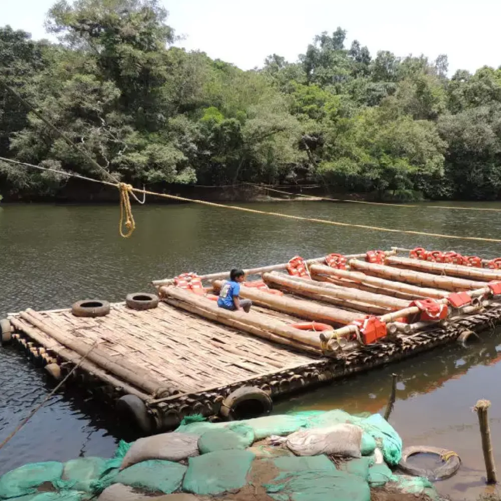 Experience Bamboo Rafting in Kuruva Island